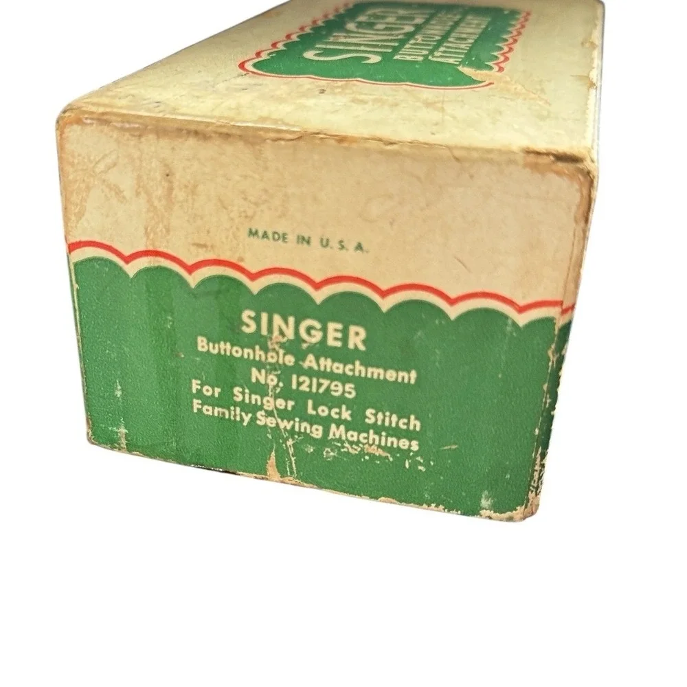 Vintage Singer Buttonhole Attachment No‎ 121795 for Lock Stitch Sewing Machines